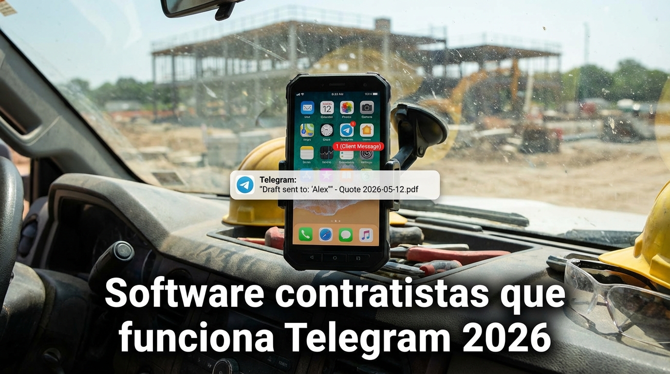 Software contratistas que funciona Telegram 2026